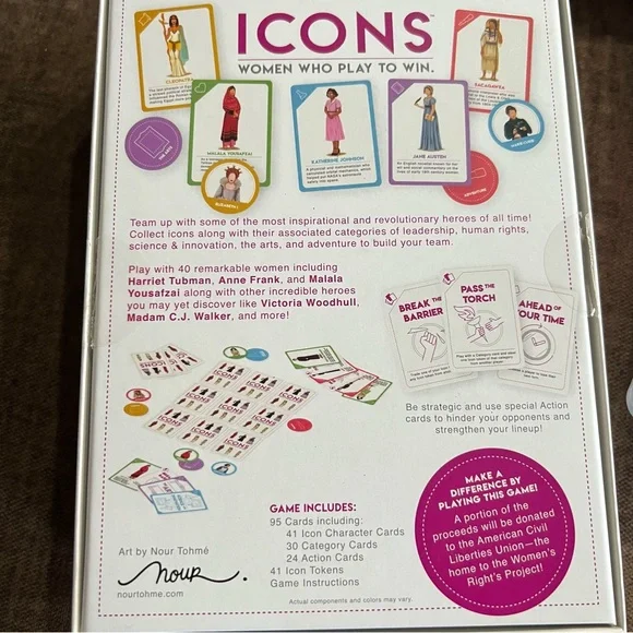 ICONS: Women Who Play to Win, Women Feminist Board Card Game - Picture 7 of 7